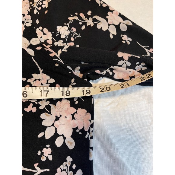 Karl Lagerfeld Yessie Blouse Trumpet Sleeve Top Black 3/4 Sleeve Size S/M - Picture 15 of 16